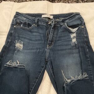 KanCan Ripped Dark Blue Skinny Jeans